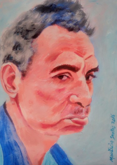 Pintura intitulada "Francisco" por Mauricio Santos, Obras de arte originais, Acrílico