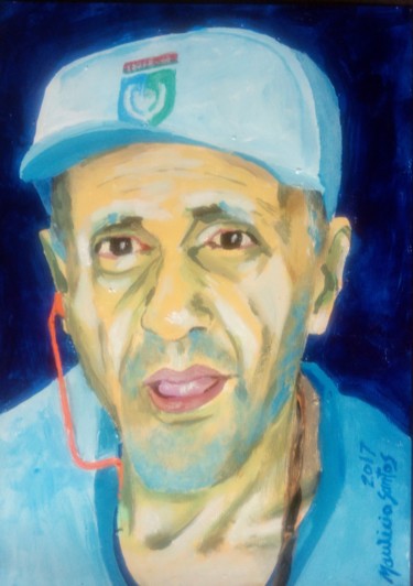 Pintura intitulada "Jannuzzi" por Mauricio Santos, Obras de arte originais, Acrílico