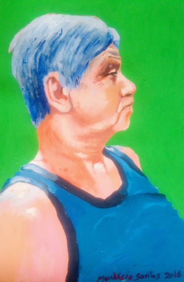 Pintura intitulada "Sorriso" por Mauricio Santos, Obras de arte originais, Acrílico