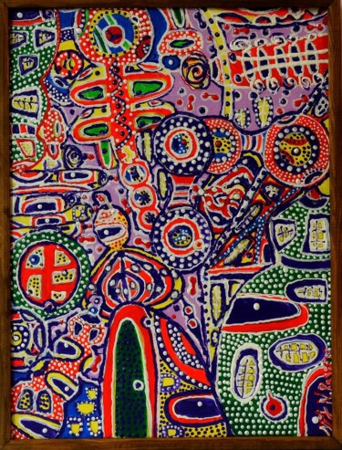 Painting titled "UNPREDICTABILITY OF…" by Nina Rassen, Original Artwork, Acrylic