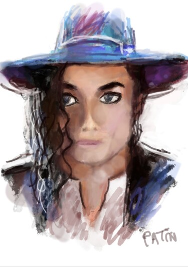 Arts numériques intitulée "Portrait 26" par Jacky Patin, Œuvre d'art originale, Peinture numérique