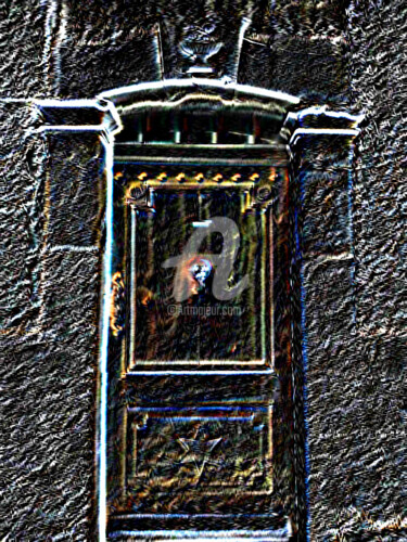 Photographie intitulée "Porte Marte 4" par Françoise Aubert-Moreau, Œuvre d'art originale, Photographie manipulée