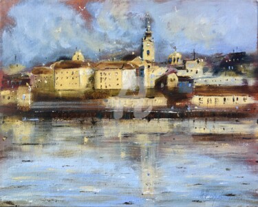 Peinture intitulée "Sunny old Belgrade…" par Nenad Kojić, Œuvre d'art originale, Acrylique