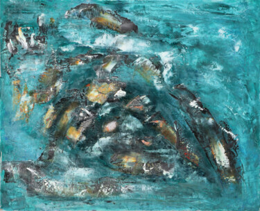 2020-I-3 Abstract contemporary sea oil painting Картина под названием "2020-I-3 Abstract c…" - Lora Pavlova, Подлинное произведение искусства, Масло