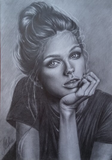 Desenho intitulada "Already decided" por Marina Ternavskaya, Obras de arte originais, Lápis