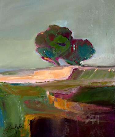 绘画 标题为“sun on the field” 由Alina Matykiewicz, 原创艺术品, 油