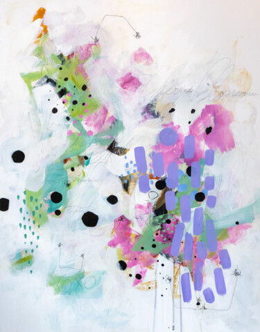 Cherry Blossom Peinture intitulée "Cherry Blossom" par Chantal Proulx, Œuvre d'art originale, Acrylique