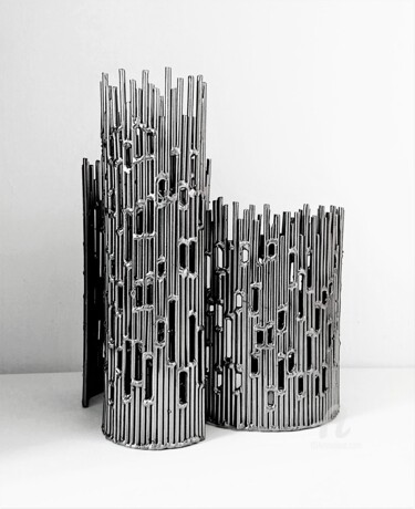 The Three Towers (The World of Yore - Fragments) 雕塑 标题为“The Three Towers (T…” 由Albert Dura, 原创艺术品, 金属