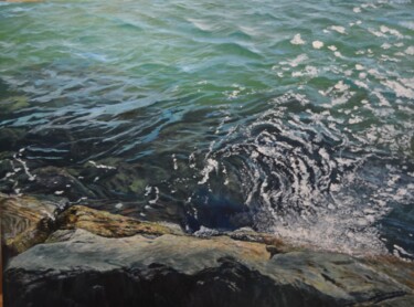 Painting titled "Calma 2" by Jose Manuel Muñoz Serrano (oleoserrano), Original Artwork, Oil