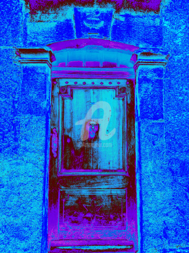 Photographie intitulée "La porte de Marthe5" par Françoise Aubert-Moreau, Œuvre d'art originale, Photographie manipulée