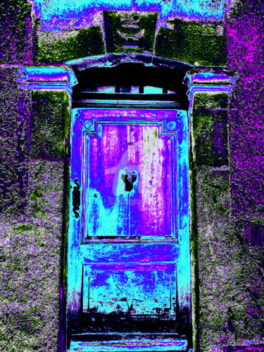 Photographie intitulée "La porte de Marthe6" par Françoise Aubert-Moreau, Œuvre d'art originale, Photographie manipulée