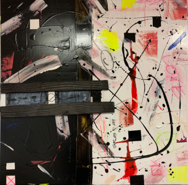 Painting titled ""Demain"" by Franck.A, Original Artwork, Acrylic