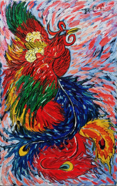 绘画 标题为“Fenix” 由João Miranda, 原创艺术品, 油