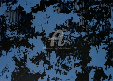 印花与版画 标题为“Winter (Hiver)” 由Elke Thiébaut, 原创艺术品, Linocuts