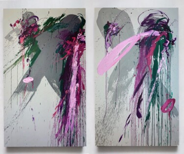 绘画 标题为“Color 33 diptych” 由Rosi Roys, 原创艺术品, 丙烯