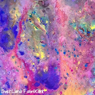 Pittura intitolato "Galaxy" da Svetlana Fabrikant, Opera d'arte originale, Pittura digitale Montato su Altro pannello rigido