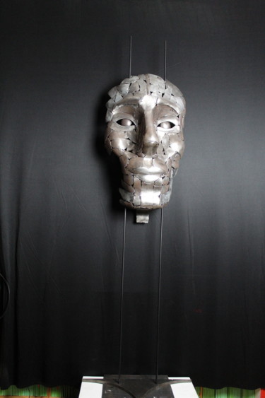 Sculpture intitulée "FACE" par Claude Germain, Œuvre d'art originale, Métaux