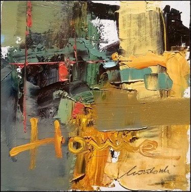 Painting titled "Home 3" by Kazimierz Mordarski, Original Artwork, Oil