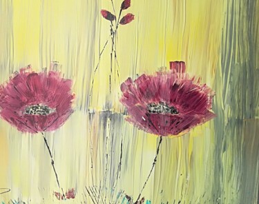 绘画 标题为“"De coquelicots et…” 由Iolanda Pasquali, 原创艺术品, 丙烯