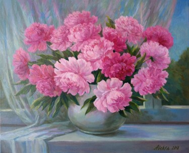 Peinture intitulée "A bouquet of bright…" par Aleksa Assembler, Œuvre d'art originale, Huile