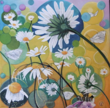Peinture intitulée "Gazé 15" par Dominique Gutmann, Œuvre d'art originale, Acrylique