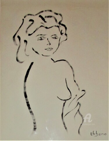 Painting titled "Nu pour toi" by Roberto Urbano, Original Artwork, Acrylic