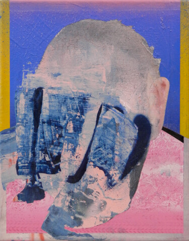 Painting titled "Undecided 3" by Miloš Hronec, Original Artwork, Oil