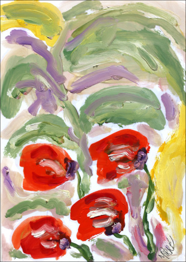 「Introspection」というタイトルの絵画 Jean Mirreによって, オリジナルのアートワーク, オイル