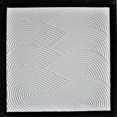 Schilderij getiteld "Texture n°2110" door Patrice Butel, Origineel Kunstwerk, Acryl Gemonteerd op Frame voor houten brancard