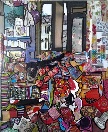 Collages titled "Legs With a View" by Marta Castellanos, Original Artwork, Collages