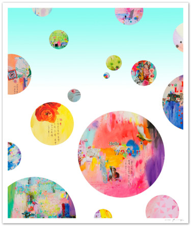 Hello world II - Tirage d'art signé, numéroté Printmaking titled "Hello world II - Ti…" by Xiaoyang Galas, Original Artwork, Digital Print