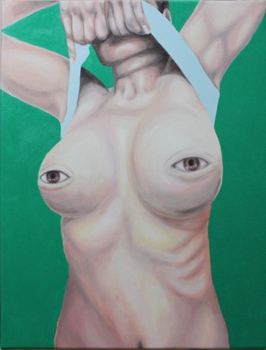 Mulher pálida (Pale woman) Painting titled "Mulher pálida (Pale…" by Cassia Naomi, Original Artwork, Oil