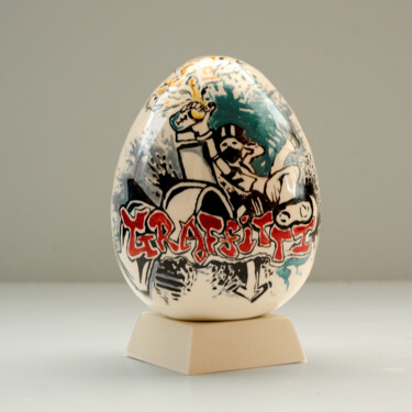 雕塑 标题为“Egg collection - Gr…” 由Gabriel Cristian Matei, 原创艺术品, 陶瓷