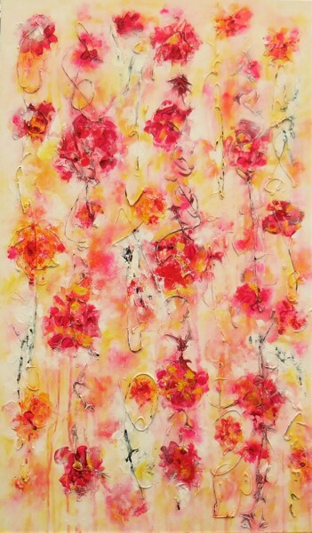 Schilderij getiteld "Rare Flowers (60x10…" door Karel Van Camp, Origineel Kunstwerk, Acryl