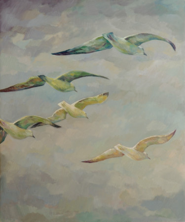 Peinture intitulée "Bye bye Jonathan Li…" par Marcello Carrozzini, Œuvre d'art originale, Huile