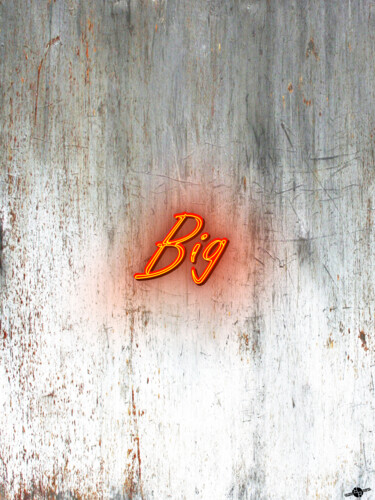 Painting titled "Small Big" by Tony Rubino, Original Artwork, Acrylic Mounted on Wood Stretcher frame