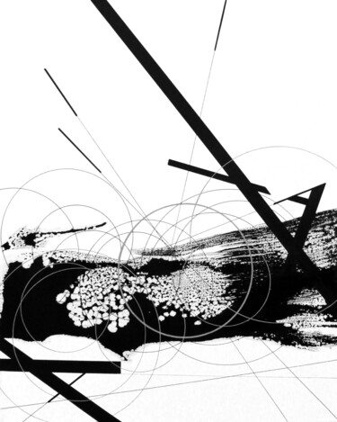 绘画 标题为“Centricity_213” 由Ernst Kruijff, 原创艺术品, 墨