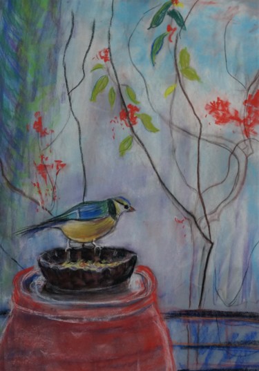 Painting titled "Equilibre et légère…" by Patricia Segond, Original Artwork, Pastel