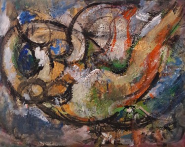une rêve dans le ciel Peinture intitulée "une rêve dans le ci…" par Sam Keusseyan, Œuvre d'art originale, Acrylique