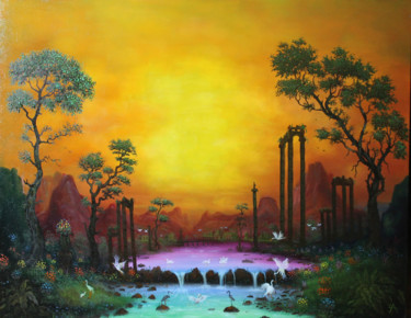 绘画 标题为“landscapes4” 由Akaki Zatiashvili, 原创艺术品, 油
