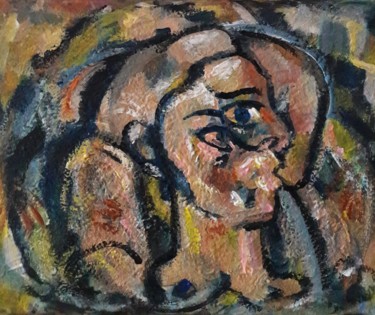 Painting titled "couleurs de village" by Sam Keusseyan, Original Artwork, Acrylic
