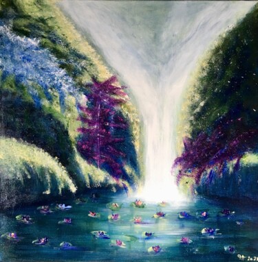 Peinture intitulée "Fontaine de Jouvence" par Françoise Augustine, Œuvre d'art originale, Acrylique