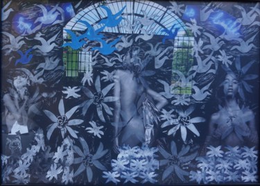 印花与版画 标题为“verrière” 由Dominique Duhot, 原创艺术品, 雕刻 安装在纸板上
