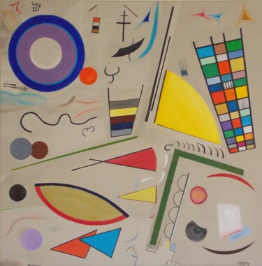 Schilderij getiteld "Sehnsüchte" door Harry, Origineel Kunstwerk, Olie