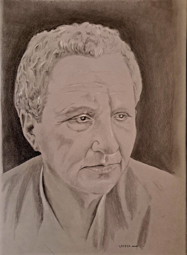 Dibujo titulada "Gertrude Stein" por Lacasa, Obra de arte original, Lápiz