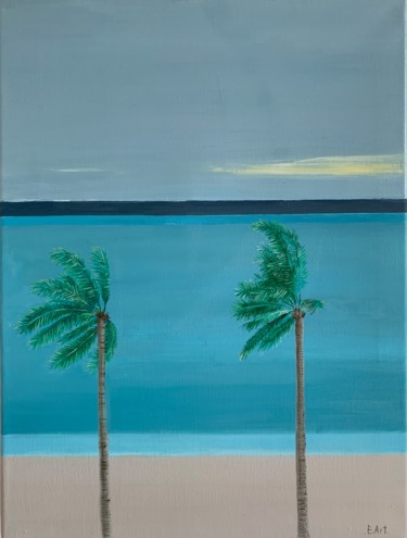 Painting titled "Warm wind" by Elena Artemyeva Pulino, Original Artwork, Oil