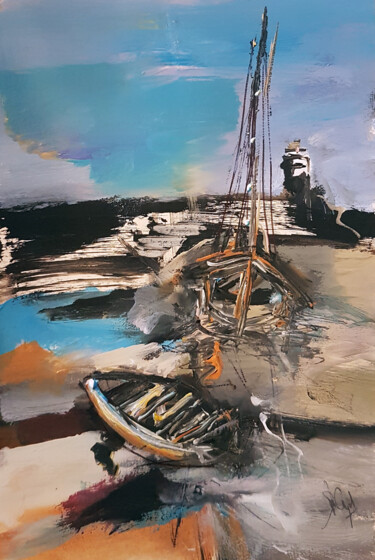 绘画 标题为“Partenza” 由Muriel Cayet, 原创艺术品, 丙烯