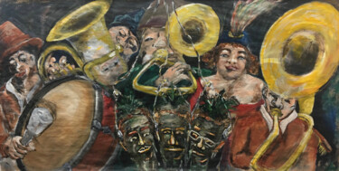 Victory Bonfire Peinture intitulée "Victory Bonfire" par Filip Callewaert, Œuvre d'art originale, Acrylique