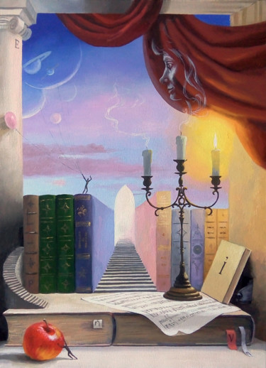 Control of celestial bodies Peinture intitulée "Control of celestia…" par Aleksandr Bolotov, Œuvre d'art originale, Huile