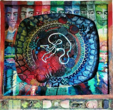 Peinture intitulée "CHRONOS" par André Carpin, Œuvre d'art originale, Huile